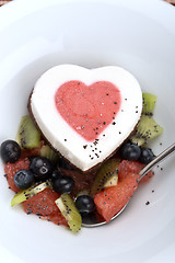 Image showing Heart ice cream