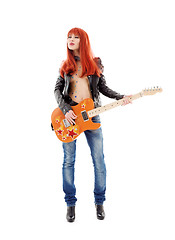 Image showing guitar babe