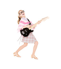 Image showing guitar girl