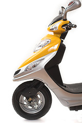 Image showing yellow electric scooter