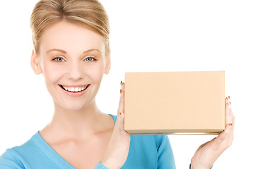 Image showing businesswoman with parcel