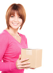 Image showing businesswoman with parcel