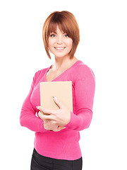 Image showing businesswoman with parcel