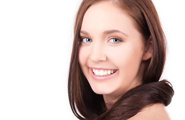 Image showing beautiful girl with long hair