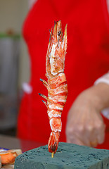Image showing Fried shrimp
