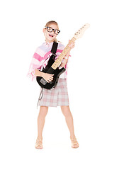 Image showing guitar girl