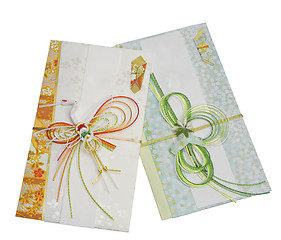 Image showing Two Japanese festive envelopes