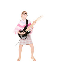 Image showing guitar girl