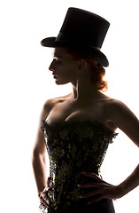 Image showing woman in corset