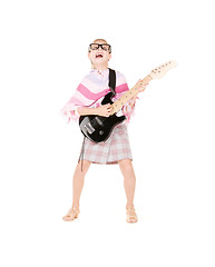 Image showing guitar girl