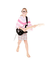 Image showing guitar girl