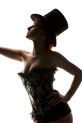 Image showing woman in corset