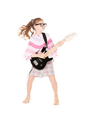 Image showing guitar girl