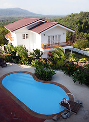 Image showing House and swimming pool