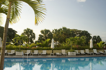 Image showing swimming pool hotel