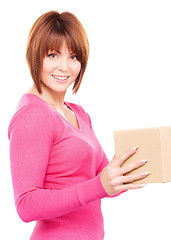 Image showing businesswoman with parcel