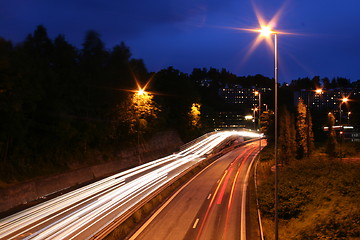 Image showing Road by night