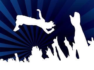 Image showing concert jump blue