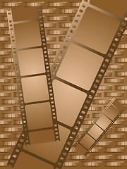 Image showing old brown film