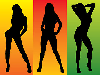 Image showing sexy three colour