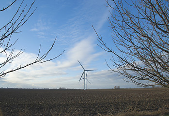 Image showing Wind turbines