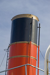 Image showing Steam ship funnel