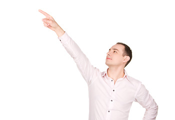 Image showing businessman pointing his finger