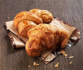 Image showing freshly baked croissant