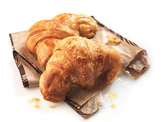 Image showing freshly baked croissant