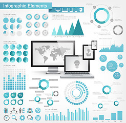 Image showing IT Industry Infographic Elements