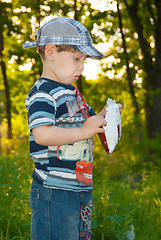 Image showing the boy is disappointed