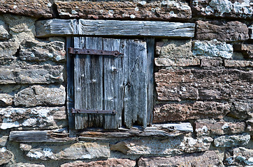 Image showing Weathered door