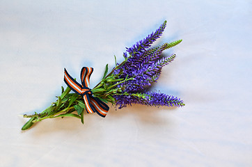 Image showing Small blue bouquet