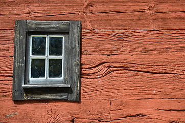 Image showing Weathered window