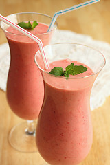 Image showing strawberry smoothie