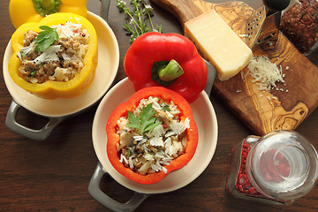 Image showing Stuffed peppers