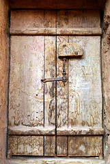 Image showing Closed door