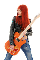 Image showing guitar babe