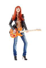 Image showing guitar babe