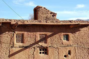 Image showing Old house near mount