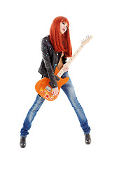 Image showing guitar babe