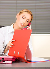 Image showing office girl