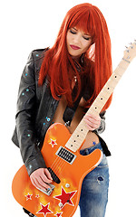 Image showing guitar babe