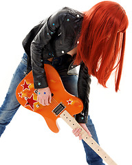 Image showing guitar babe