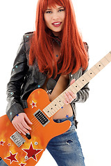 Image showing guitar babe