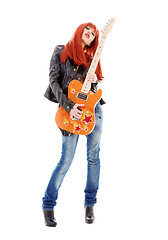 Image showing guitar babe