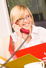 Image showing office girl