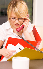 Image showing office girl