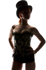 Image showing woman in corset