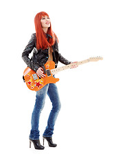 Image showing guitar babe